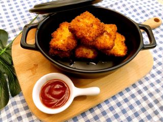 23、家庭版上校鸡块,出锅摆盘