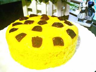 18、南瓜红枣发糕+#有个故事#,放凉脱模,成品。