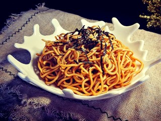 12、椒香葱油面,可以开吃了一个～