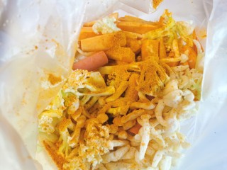 15、家庭版快手烧烤大餐·有肉有菜,剩下的半袋腌料倒入食材中