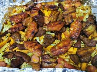 38、家庭版快手烧烤大餐·有肉有菜,上桌开吃啦