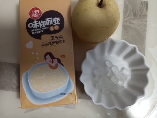 1、冰糖梨子豆浆,原料