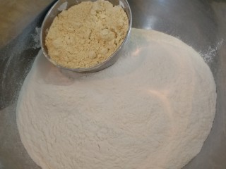 2、家庭版&豆面大馒头,豆粉一碗