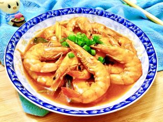 25、恨不能吮手指的好味➕茄汁油焖大虾,成品