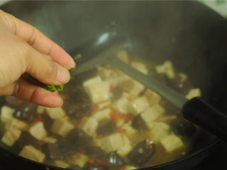 13、双色 豆腐,出锅前撒入少许葱花