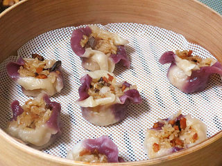 25、花儿朵朵之【双色培根烧卖】 ,出锅