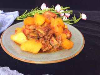 12、了不起的小番茄+番茄山药炖排骨,排骨软烂，山药软面，味道棒极啦