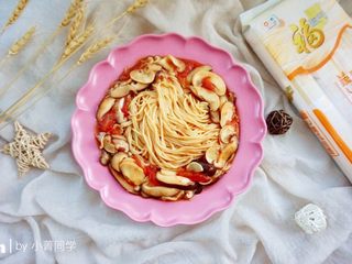 10、蚝油双菇拌面#一碗面条#,成品