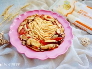 11、蚝油双菇拌面#一碗面条#,成品