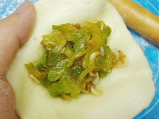 20、苦瓜发面饼,放上馅