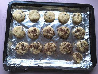 12、红提燕麦小饼干,一部分撒上可可粉。（为了照顾家人的口味，留一些不撒）