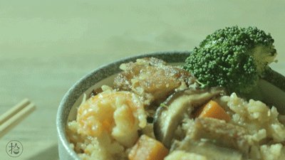 3、什锦排骨焖饭,完成！