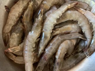 4、冬日暖心菜—椒盐虾,处理完毕