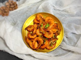 14、冬日暖心菜—椒盐虾,出锅