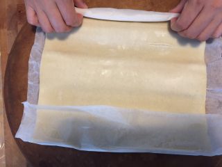 12、国王派（galette des rois）,把室温下的派皮打开，戳洞