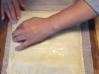 19、国王派（galette des rois）,开始把另一派皮盖在馅料上，用手按两边的派皮