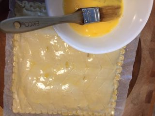 23、国王派（galette des rois）,刷上蛋液