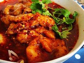 16、家宴菜谱～鸡鸭鱼肉之水煮鱼片,忍不住盛碗饭马上吃起来????????