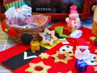 2、【圣诞节】蔓越莓玻璃糖饼干,成品图