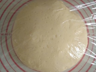 8、家庭自制油条,发酵至二倍大。