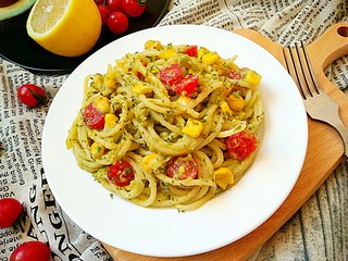13、牛油果Pasta,成品。尽情享用吧！