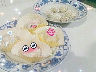 10、雪媚娘,因为家里人喜欢所以裹了椰蓉的干吃汤圆版本
