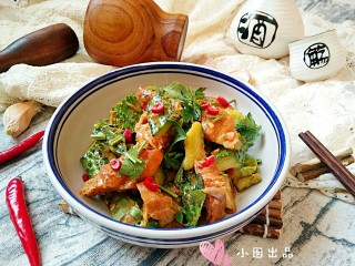 8、将军菜,装盘。