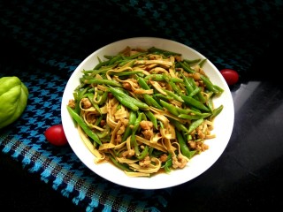 16、肉沫豆角豆腐丝,成品