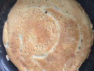 5、家庭版煎饼～简单易操作,翻面的成果