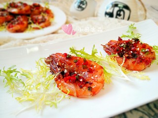 13、椒盐大虾,成品。