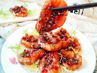 14、椒盐大虾,成品。