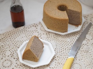 22、普洱茶牛奶戚风蛋糕,成品图