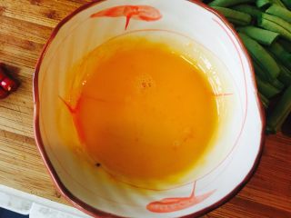 7、黑木耳鸡蛋炒刀豆,这是昨天做面包，多下来的鸡蛋液。