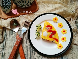 13、波点蛋包饭,上桌。