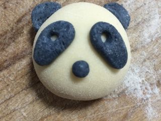 16、熊猫豆沙包,组合后的效果