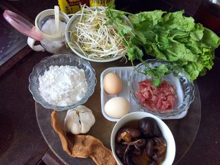 2、潮汕肠粉,准备好材料