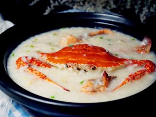7、海蟹粥,14.一锅冒着热气和鲜味的海鲜粥就好了，是不是迫不及待想喝了呢