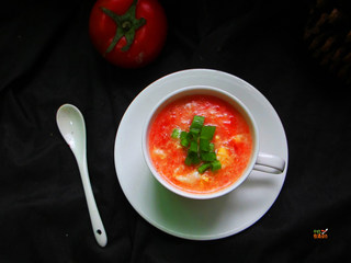 12、无油版 番茄鸡蛋葱花汤,大家试试看