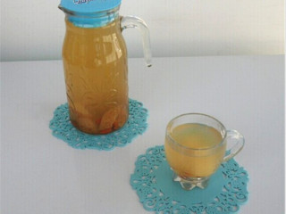 6、冰糖雪梨,梨和水一起吃掉哦。