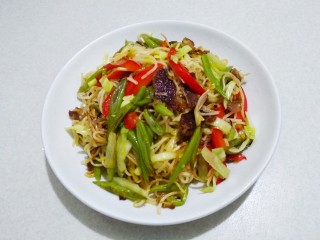 26、豆角焖面,和小朋友一人一盘