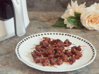 11、孜然牙签羊肉（空气炸锅无油版）,一人吃一盘，根本不过瘾。