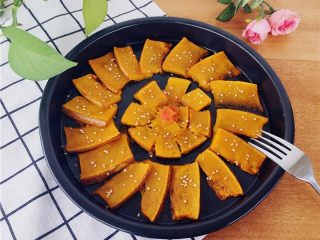 16、蜂蜜烤南瓜,可口!