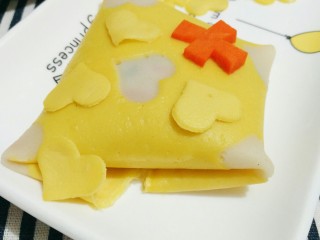 26、健康吃早餐――无油低脂手握三丝鸡蛋饼,不卷也可以包起来,也是很漂亮。