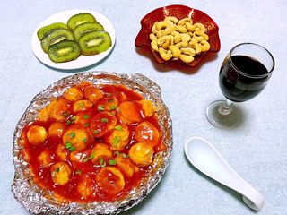 12、番茄福蛋,日本豆腐入口即化鹌鹑蛋非常香浓让人回味无穷