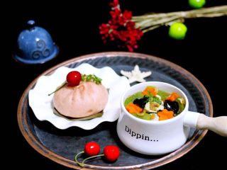 16、丝瓜蛋花海米羹,成品三；完美收官