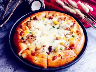 15、黑椒鸡腿披萨,成品