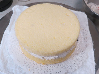 25、火爆ins的滴落蛋糕【奥利奥咸奶油蛋糕】,覆盖上另一片蛋糕片。再继续夹馅一次，盖上一层蛋糕片