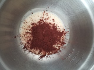 9、华夫饼(家庭版),余外一份加入可可粉,拌匀