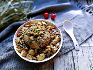 15、橄榄菜肉末豆腐盖浇饭,成品图！