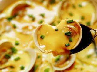 12、蛤蜊蒸水蛋,好滑嫩呀，真是鲜掉了眉毛哦！